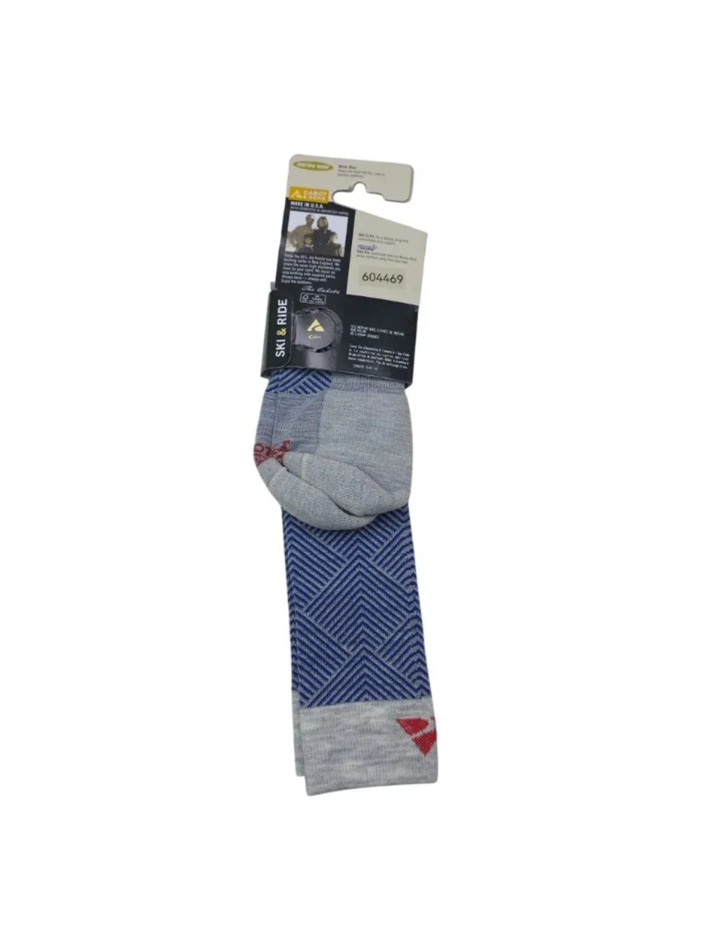 Cabot & Sons Womens Ski & Ride Socks Merino Wool Blend Moisture-Wicking Made USA